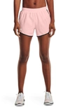 Under Armour Fly By 2.0 Woven Running Shorts In Beta Tint / Reflective