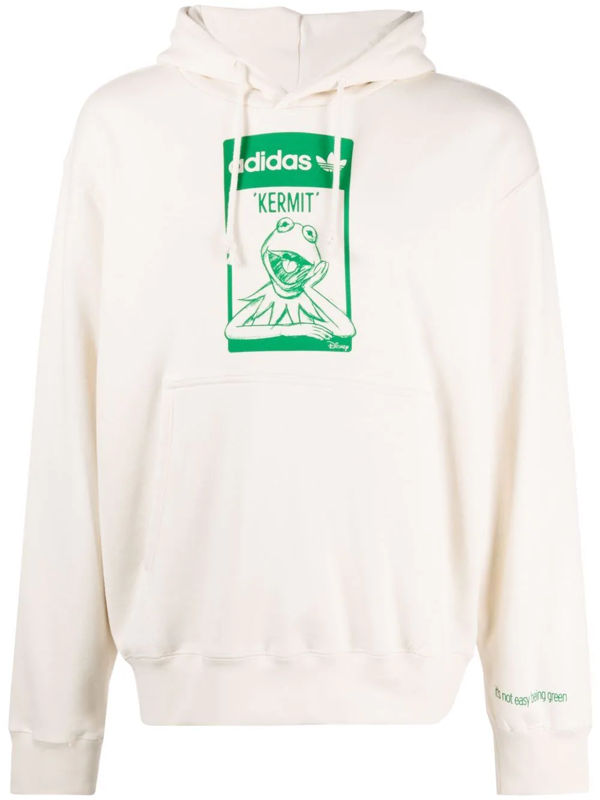 Adidas Originals Kermit Organic Cotton Hoodie In Non-dyed | ModeSens