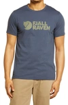 Fjall Raven Logo Graphic Tee In Navy