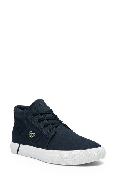 Lacoste Men's Gripshot Canvas And Leather Chukkas - 9 In Navy/ White