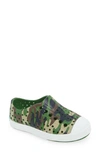 Native Shoes Babies' Jefferson Print Slip-on Sneaker In Rio Green/shell White/camo