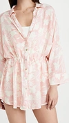 L*space L Space Floral Tunic Buttondown In Paradise Blooms