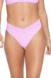 L*space Court Bitsy Ribbed Bikini Bottoms In Rosebud