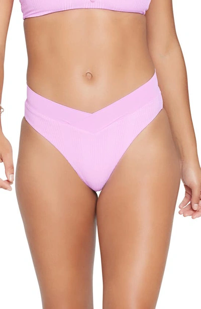 L*space Court Bitsy Ribbed Bikini Bottoms In Rosebud