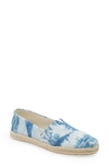 Toms Alpargata Rope Slip-on Flats Women's Shoes In Indigo Cotton