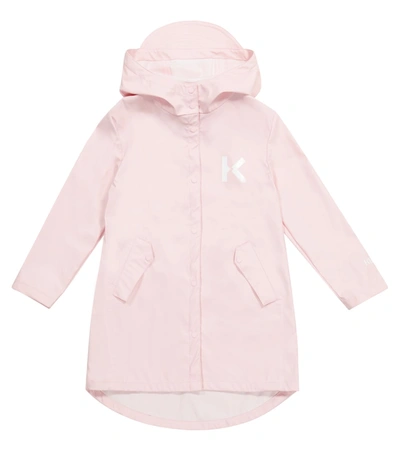 Kenzo Kids' Technical Raincoat In Pink