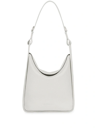 Balenciaga Small Leather Tool 2.0 North-south Tote Bag In White