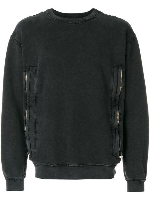 Rta Double Zip Sweatshirt - Grey | ModeSens