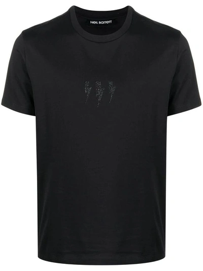 Neil Barrett Men's Black Cotton T-shirt