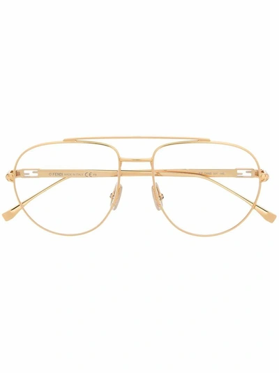 Fendi Women's Gold Metal Glasses