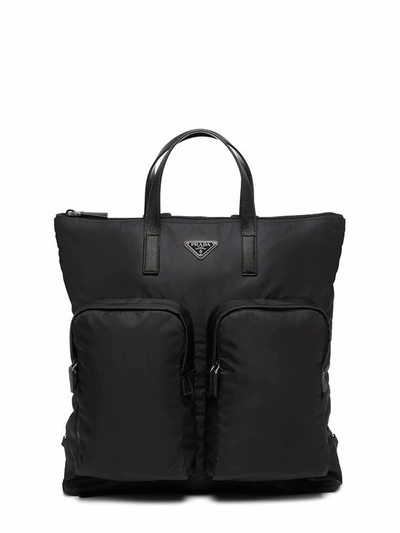Prada Men's Black Polyamide Backpack