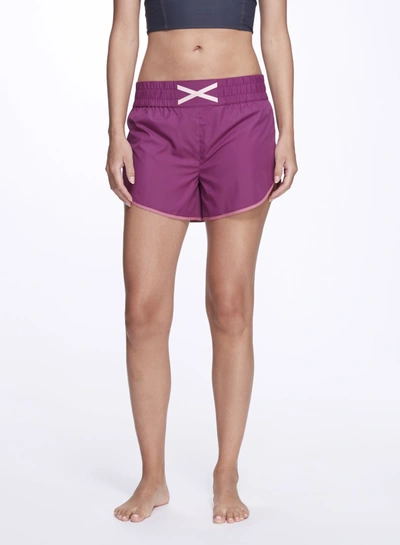 Marchesa Althea High-waisted Shorts In Pink