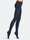 Item M6 Opaque Compression Tights In Blue