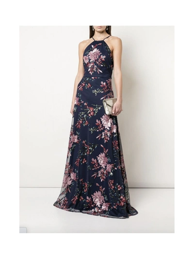 Marchesa Bridesmaids Varenna Printed In Blue