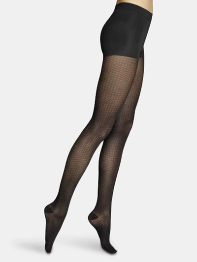 Item M6 Pixie Patterned Tights In Black
