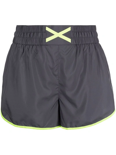 Marchesa Althea High-waisted Shorts In Grau