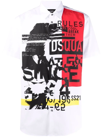 Dsquared2 Graphic-print T-shirt In White