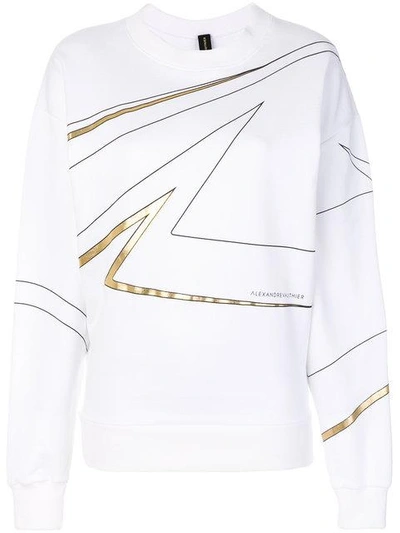 Alexandre Vauthier Printed Sweatshirt - White