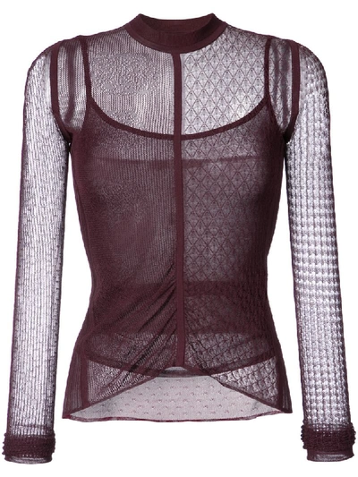 Jason Wu Mixed Lace Knit Sweater