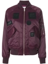 Versus Patched Bomber Jacket In Pink