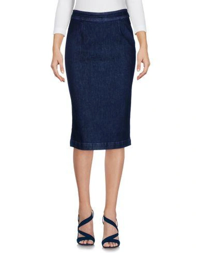 Emilio Pucci Denim Skirts In Blue