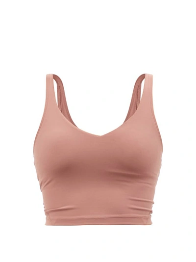 Lululemon Align Jersey Cropped Tank Top In Pink