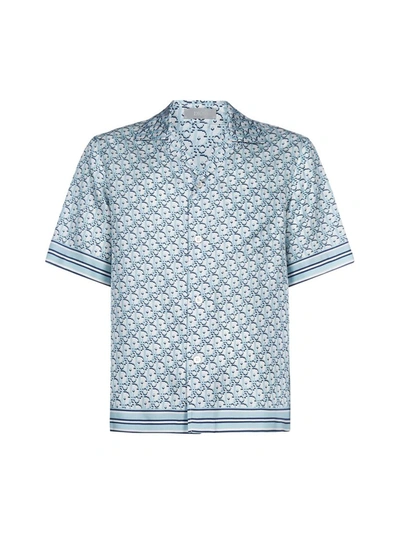 Dior Homme  Oblique Pixel Hawaiian Shirt In Multi