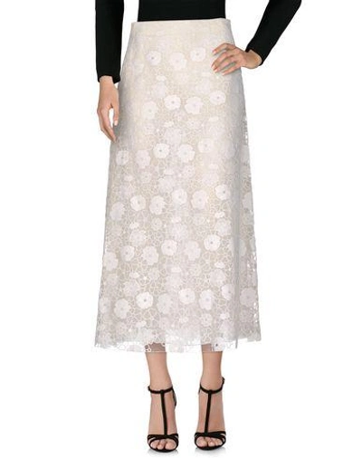 Giamba Long Skirt In White