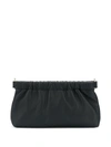 Attico Clasp Clutch Bag In Black
