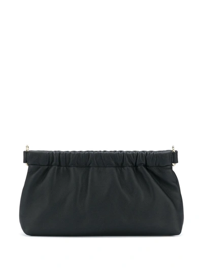 Attico Clasp Clutch Bag In Black