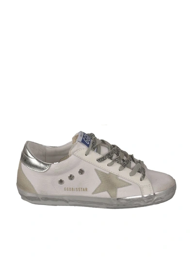 Golden Goose Contrasting Details Sneakers In White