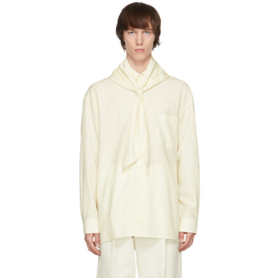Uniforme Off-white Oversized Cool Wool Hood Shirt