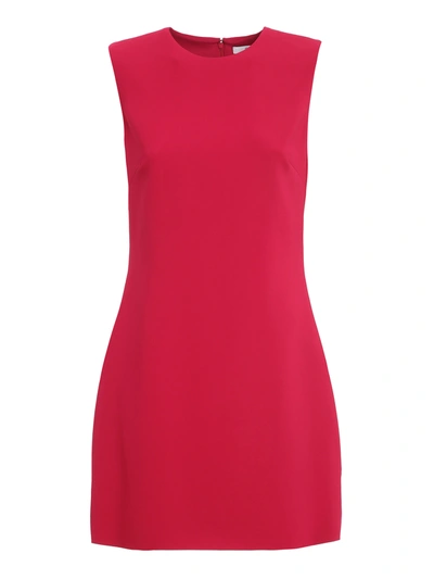 Givenchy Silk Short Dress In Fuchsia