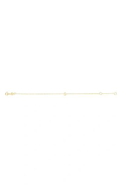 Karat Rush 14k Gold Initial S Bracelet In Yellow