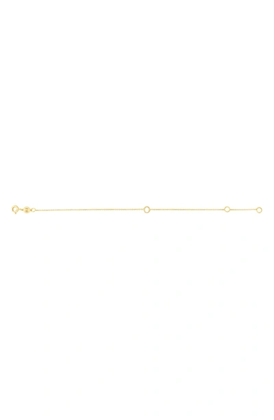 Karat Rush 14k Gold Initial O Bracelet In Yellow