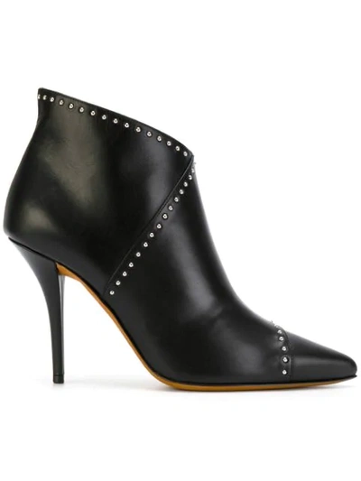 Givenchy Prue Studded Leather Ankle Boots In Black