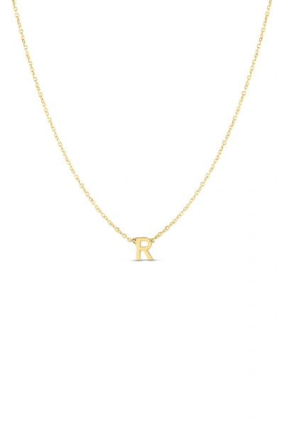 Karat Rush 14k Gold Initial R Necklace In Yellow