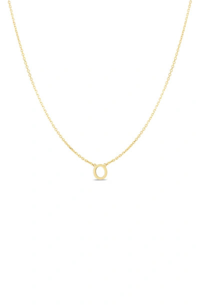 Karat Rush 14k Gold Initial O Necklace In Yellow