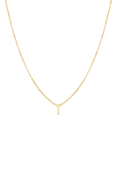 Karat Rush 14k Gold Initial I Necklace In Yellow