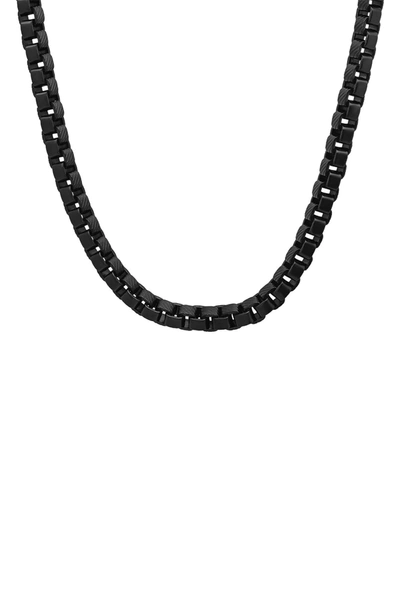 Hmy Jewelry Box Chain Necklace In Black