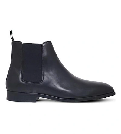 Paul Smith 'gerald' Leather Chelsea Boots In Black
