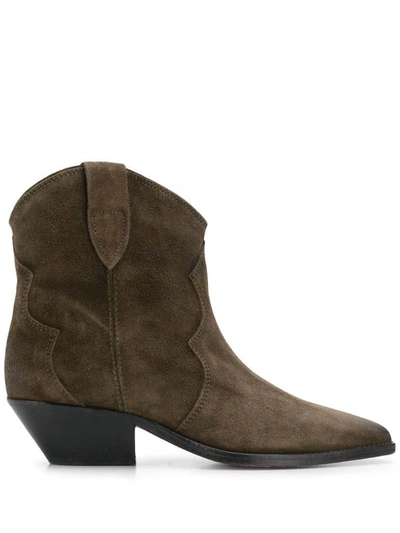 Isabel Marant Dewina Cowboy Boots In Brown