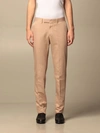 Ermenegildo Zegna Trousers In Cotton And Linen In Beige