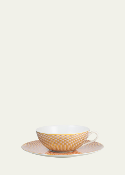 Raynaud Tresor Beige Tea Cup & Saucer Set