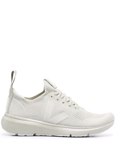 Rick Owens X Veja X Rick Owens V-knit Stretch Runner Sneakers In Grün