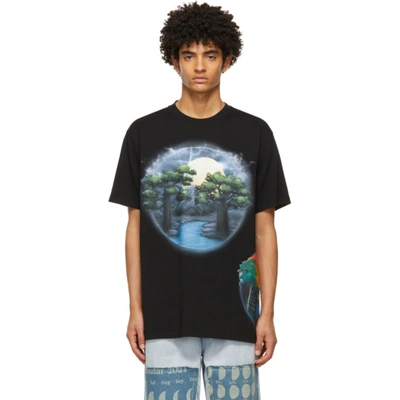 Loewe Men's X Paula's Ibiza Airbrush-print T-shirt In Black