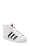 Adidas Originals Superstar Up Hidden Wedge Sneaker In White/ Black/ Gold
