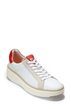 Cole Haan Grandpro Topspin Sneaker In Optic White/ Red