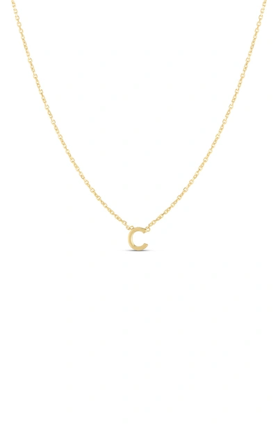Karat Rush 14k Gold Initial C Necklace In Yellow