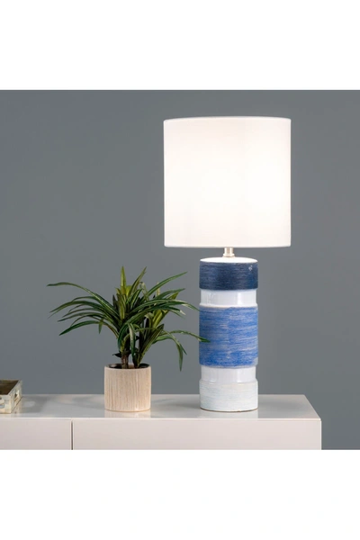 Nuloom Cypress 25" Ceramic Table Lamp In Blue